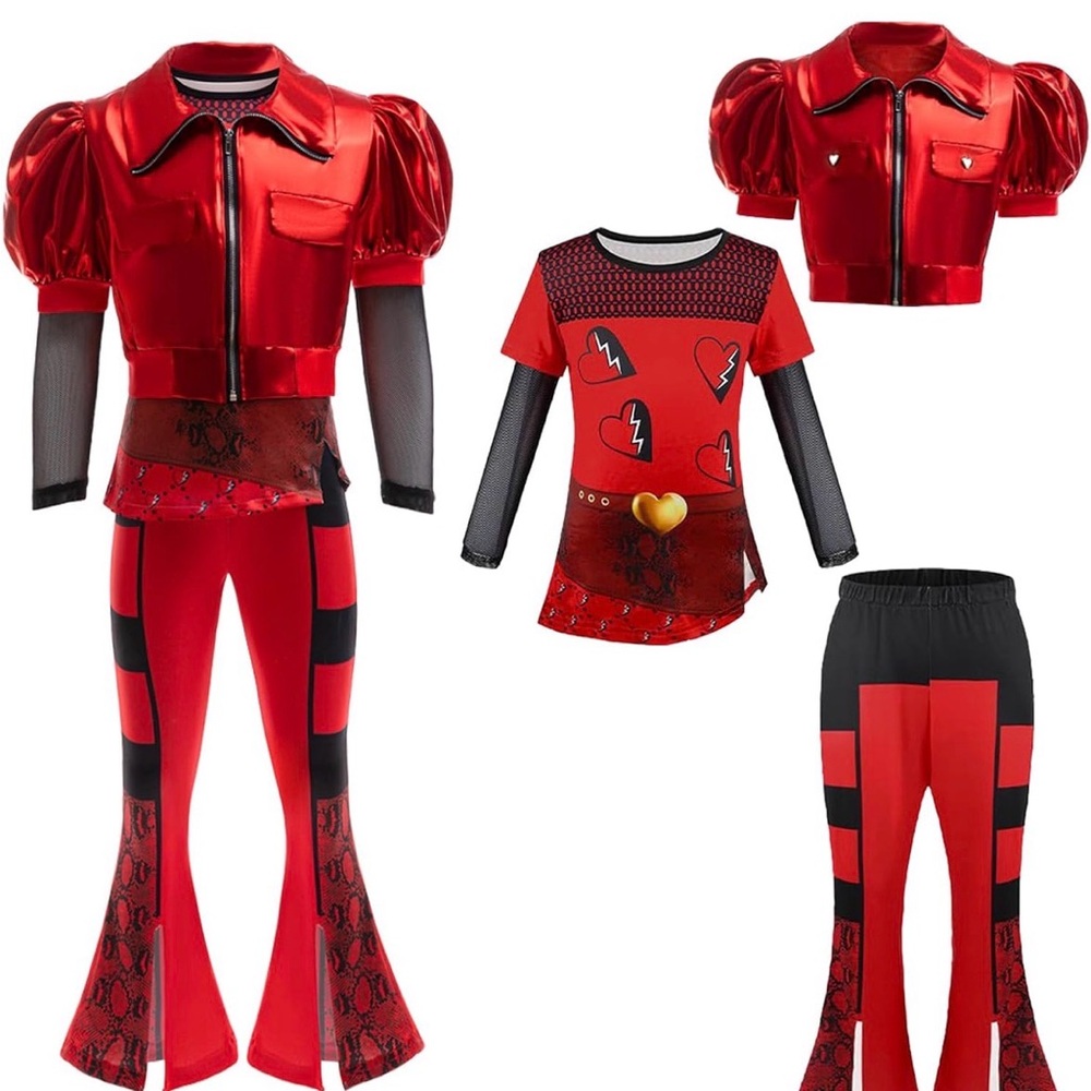 Red and Black Kids Costume